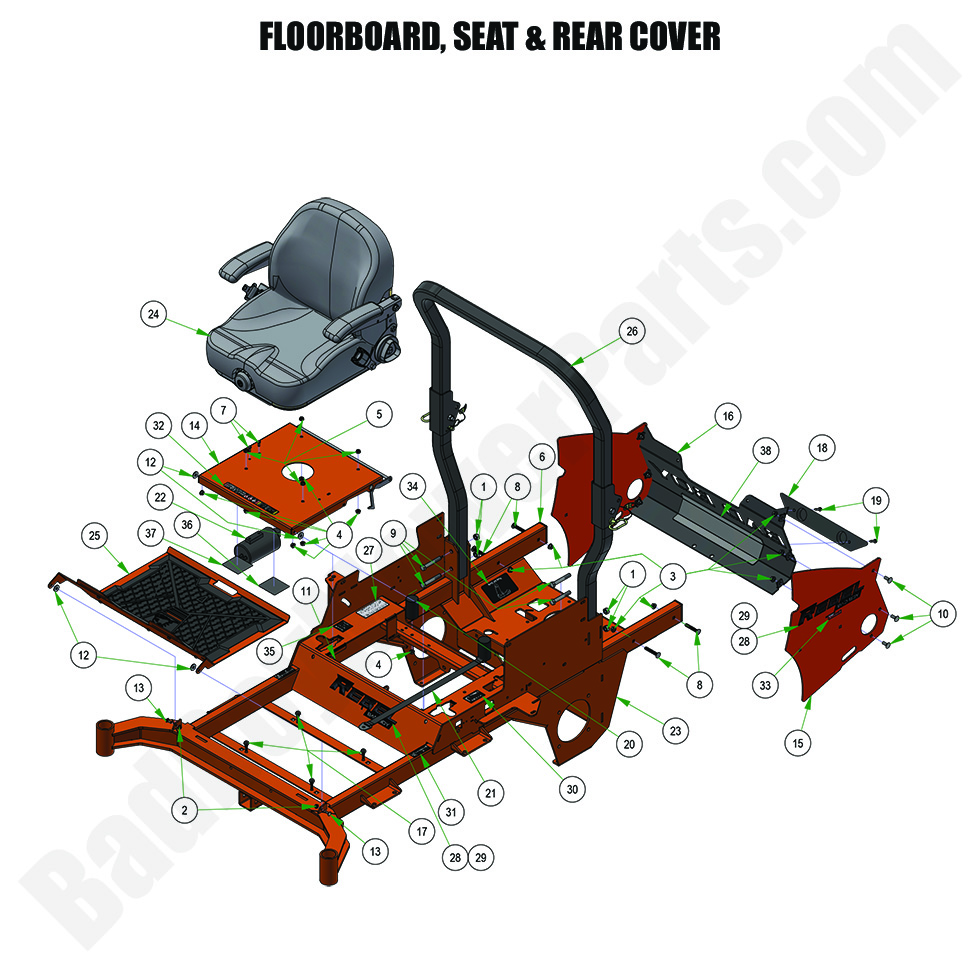 2024 Rebel & Rebel X - Floorboard, Seat & Rear Cover